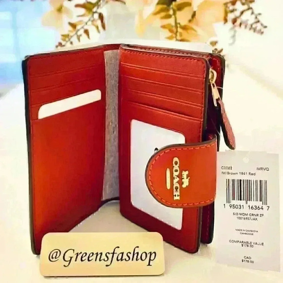 Coach corner zip wallet new - Picture 3 of 3